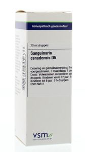VSM Sanguinaria canadensis D6 (20 ml)