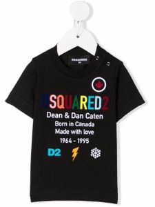 DSQUARED2 KIDS t-shirt à logo imprimé - Noir