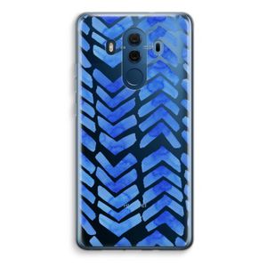 Blauwe pijlen: Huawei Mate 10 Pro Transparant Hoesje