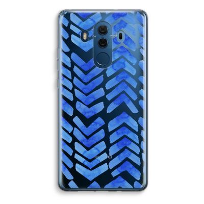 Blauwe pijlen: Huawei Mate 10 Pro Transparant Hoesje