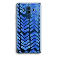 Blauwe pijlen: Huawei Mate 10 Pro Transparant Hoesje