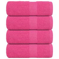 VidaXL Gastendoekjes 4 st 30x50 cm 360 g/m² 100% katoen roze