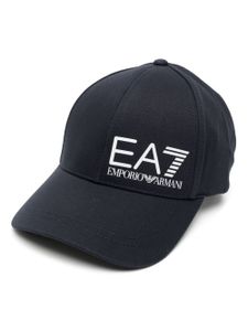 Ea7 Emporio Armani casquette à logo imprimé - Bleu