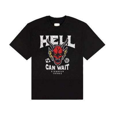 Stranger Things T-Shirt Hell Can Wait (black) Size XXL