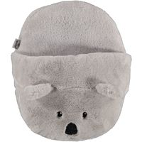 Grote voetenwarmer slof koala grijs one size 30 x 27 cm - thumbnail