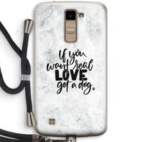Partner in crime: LG K10 (2016) Transparant Hoesje met koord