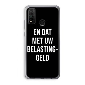 Belastinggeld - Zwart: Huawei P Smart (2020) Transparant Hoesje
