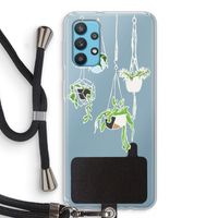Hang In There: Samsung Galaxy A32 4G Transparant Hoesje met koord
