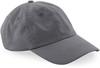 Beechfield CB652N Organic Cotton 6 Panel Dad Cap - Graphite Grey - One Size