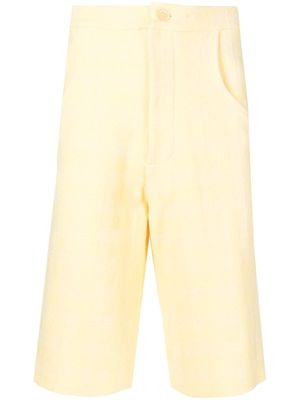Jacquemus bermuda à taille mi-haute - Jaune