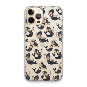 Zeemeermin: iPhone 13 Pro Max Transparant Hoesje