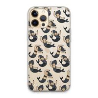 Zeemeermin: iPhone 13 Pro Max Transparant Hoesje