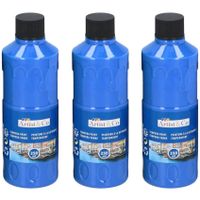 3x Acrylverf / temperaverf fles blauw 250 ml