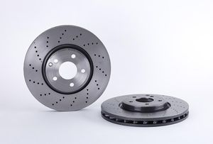 Remschijf COATED DISC LINE BREMBO, Remschijftype: Geperforeerd / Geventileerd, u.a. für Mercedes-Benz