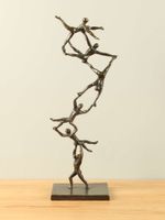 Bronzen beeld Menselijke toren, 46 cm