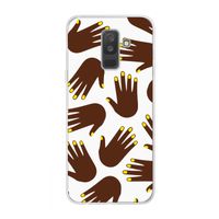 Hands dark: Samsung Galaxy A6 Plus (2018) Transparant Hoesje