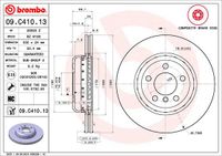 Remschijf BREMBO, Remschijftype: Binnen geventileerd, u.a. für BMW