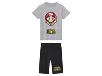 Super Mario Brother Jongens pyjama (122/128, Grijs/zwart) - thumbnail