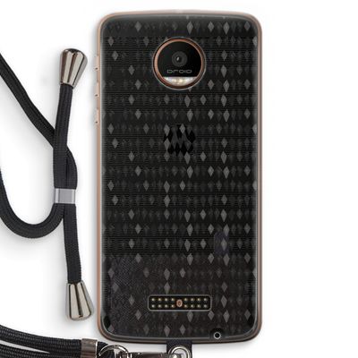 Crazy shapes: Motorola Moto Z Force Transparant Hoesje met koord