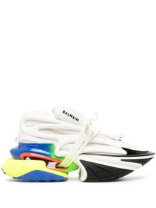 Balmain baskets Unicorn à design colour block - Blanc