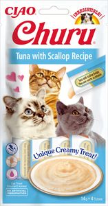 CIAO Churu Tuna with Scallop Recipe Kat Snack Tonijn 14 g