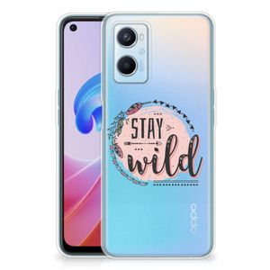 OPPO A96 | OPPO A76 Telefoonhoesje met Naam Boho Stay Wild