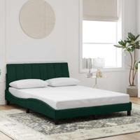Bedframe zonder matras "Hanko" 140x200 cm fluweel donkergroen