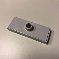 Magneetvoet rechthoekig grijs