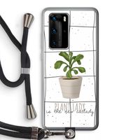 Kamerplant op vensterruit: Huawei P40 Pro Transparant Hoesje met koord