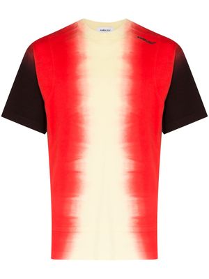 AMBUSH t-shirt à effet tie dye - Rouge