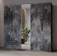 Home365 Kledingkast Nîmes - 5-Deurs incl. Spiegel - Marmer