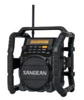 Sangean U-5 DBT Bouwradio DAB+, VHF (FM) AUX, Bluetooth Waterdicht, Stofdicht, Stofvast Zwart