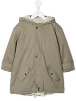 Eshvi Kids parka à capuche - Marron