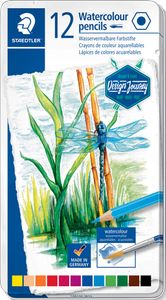 Staedtler aquarel potlood, metalen doos met 12 kleuren