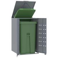 VidaXL Containerberging voor 1 container 69x79x117 cm staal grijs - thumbnail