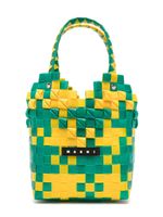 Marni Kids sac cabas Diamond Basket - Jaune - thumbnail