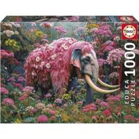 Puzzel - EDUCA - Bloemenolifant - 1000 stukjes - 48x68 cm - Voor volwassenen - Dieren