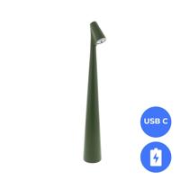 Nordic LED Tafellamp - Mosgroen - 34 cm - Dimbaar