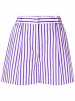 ETRO short rayé à taille haute - Violet - thumbnail