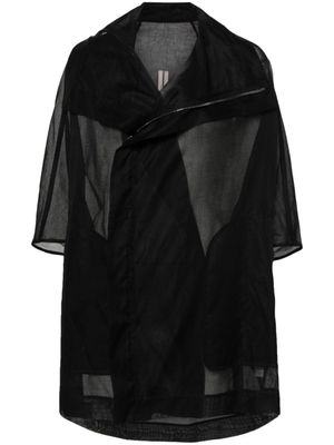 Rick Owens veste à effet de transparence - Noir