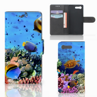 Sony Xperia X Compact Telefoonhoesje met Pasjes Vissen - thumbnail