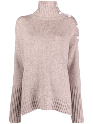 Zadig&Voltaire pull Alma à logo en maille pointelle - Rose