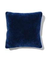 HEMA Woonkussen Met Hoes Velours Blauw 40x40