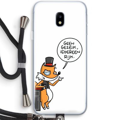 Geen Gezeik: Samsung Galaxy J3 (2017) Transparant Hoesje met koord
