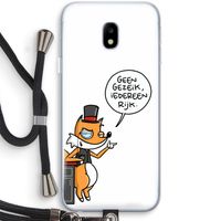 Geen Gezeik: Samsung Galaxy J3 (2017) Transparant Hoesje met koord