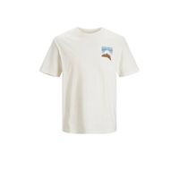 JACK & JONES ORIGINALS T-shirt JORMUZART met backprint cloud dancer - thumbnail