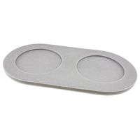 pino Voerbak-onderlegger Serving Tray Zand, dolphin grey solid, Maat: S/M - thumbnail