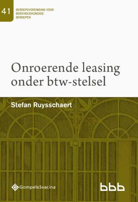 41-Onroerende leasing onder btw-stelsel (Paperback)