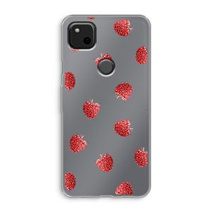 Framboosjes: Google Pixel 4a Transparant Hoesje