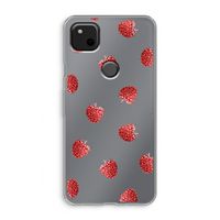 Framboosjes: Google Pixel 4a Transparant Hoesje